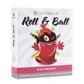 Стимулирующий презерватив-насадка Roll   Ball Raspberry - Sitabella - купить с доставкой в Нижнекамске