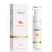 Универсальный массажный гель-смазка Allover Delicious Massage Gel с ароматом персика и аброкоса - 50 мл. - YESforLOV - купить с доставкой в Нижнекамске
