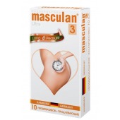 Розовые презервативы Masculan Ultra Long Pleasure с колечками, пупырышками и продлевающим эффектом - 10 шт. - Masculan - купить с доставкой в Нижнекамске