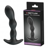 Черный анальный стимулятор простаты с вибрацией Special Anal Massager - 14,5 см. - Baile - в Нижнекамске купить с доставкой