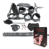 Чёрно-серебристый набор БДСМ - Notabu - купить с доставкой в Нижнекамске