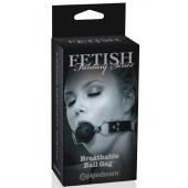 Черный кляп с дырочками Breathable Ball Gag - Pipedream - купить с доставкой в Нижнекамске