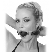 Черный кляп с дырочками Breathable Ball Gag - Pipedream - купить с доставкой в Нижнекамске