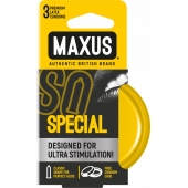 Презервативы с точками и рёбрами в железном кейсе MAXUS Special - 3 шт. - Maxus - купить с доставкой в Нижнекамске