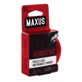 Ультратонкие презервативы в железном кейсе MAXUS Sensitive - 3 шт. - Maxus - купить с доставкой в Нижнекамске