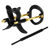 Черно-золотистый экстендер для пениса Sex Expert - Sex Expert - в Нижнекамске купить с доставкой