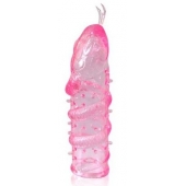 Закрытая рельефная насадка Crystal sleeve snakes в виде змеи с усиками - 14 см. - Erowoman-Eroman - в Нижнекамске купить с доставкой