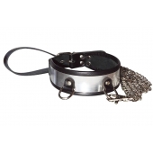 Стильный ошейник с металлическим блеском и поводком - Sitabella - купить с доставкой в Нижнекамске