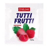 Пробник гель-смазки Tutti-frutti с малиновым вкусом - 4 гр. - Биоритм - купить с доставкой в Нижнекамске