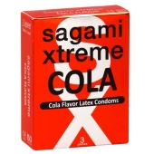 Ароматизированные презервативы Sagami Xtreme COLA - 3 шт. - Sagami - купить с доставкой в Нижнекамске