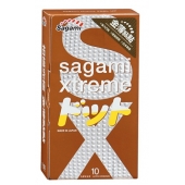 Презервативы Sagami Xtreme FEEL UP с точечной текстурой и линиями прилегания - 10 шт. - Sagami - купить с доставкой в Нижнекамске
