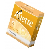Презервативы Arlette Dotted с точечной текстурой - 3 шт. - Arlette - купить с доставкой в Нижнекамске