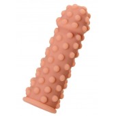 Телесная реалистичная насадка KOKOS Extreme Sleeve 02 с дополнительной стимуляцией - 12,7 см. - KOKOS - в Нижнекамске купить с доставкой