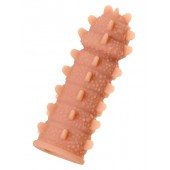 Телесная реалистичная насадка KOKOS Extreme Sleeve 04 с дополнительной стимуляцией - 12,7 см. - KOKOS - в Нижнекамске купить с доставкой