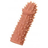 Телесная реалистичная насадка KOKOS Extreme Sleeve 07 с дополнительной стимуляцией - 12,7 см. - KOKOS - в Нижнекамске купить с доставкой