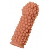 Телесная реалистичная насадка KOKOS Extreme Sleeve 08 с дополнительной стимуляцией - 12,7 см. - KOKOS - в Нижнекамске купить с доставкой