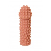 Телесная реалистичная насадка KOKOS Extreme Sleeve 10 с дополнительной стимуляцией - 14,7 см. - KOKOS - в Нижнекамске купить с доставкой