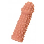 Телесная реалистичная насадка KOKOS Extreme Sleeve 10 с дополнительной стимуляцией - 14,7 см. - KOKOS - в Нижнекамске купить с доставкой