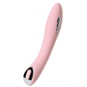 Розовый силиконовый вибратор с электростимуляцией TESLA G-POINT - 21 см. - ToyFa - купить с доставкой в Нижнекамске