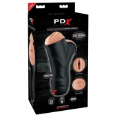 Мастурбатор в колбе с двумя тоннелями Double Penetration Vibrating Stroker - Pipedream - в Нижнекамске купить с доставкой