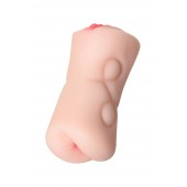 Телесный двусторонний мастурбатор Rich Fruit - вагина и анус - ToyFa - в Нижнекамске купить с доставкой