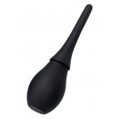 Черный силиконовый анальный душ A-toys с гладким наконечником - A-toys - купить с доставкой в Нижнекамске