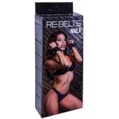 Черные кожаные наручники Naila - Rebelts - купить с доставкой в Нижнекамске