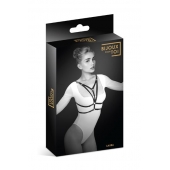 Черная упряжь на грудь Laura - Bijoux Pour Toi - купить с доставкой в Нижнекамске