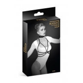 Черная упряжь на грудь Julia - Bijoux Pour Toi - купить с доставкой в Нижнекамске