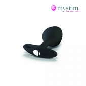 Черная пробка Mystim Rocking Vibe S с возможностью подключения к электростимулятору - 9,7 см. - MyStim - купить с доставкой в Нижнекамске