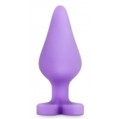 Фиолетовая анальная пробка Naughty Candy Heart Do Me Now - 8,9 см. - Blush Novelties - купить с доставкой в Нижнекамске