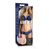 Телесный мастурбатор-вагина с вибропулей Ashley - Blush Novelties - в Нижнекамске купить с доставкой