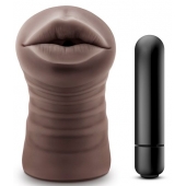Коричневый мастурбатор-ротик Heather - Blush Novelties - в Нижнекамске купить с доставкой