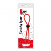 Красное эрекционное лассо с одной бусиной-утяжкой STRETCHY THIN LASSO - Dream Toys - в Нижнекамске купить с доставкой