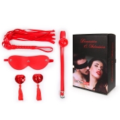 Пикантный набор БДСМ из 4 предметов в красном цвете - Notabu - купить с доставкой в Нижнекамске