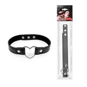 Черный ошейник с сердечком - Notabu - купить с доставкой в Нижнекамске