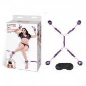 Фиолетовый набор фиксаций на кровати Classic Bedspreader - Lux Fetish - купить с доставкой в Нижнекамске