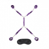 Фиолетовый набор фиксаций на кровати Classic Bedspreader - Lux Fetish - купить с доставкой в Нижнекамске