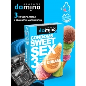 Презервативы для орального секса DOMINO Sweet Sex с ароматом мороженого - 3 шт. - Domino - купить с доставкой в Нижнекамске
