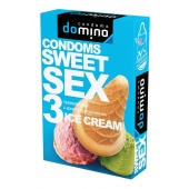 Презервативы для орального секса DOMINO Sweet Sex с ароматом мороженого - 3 шт. - Domino - купить с доставкой в Нижнекамске