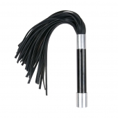 Черная плеть Easytoys Flogger With Metal Grip - 38 см. - Easy toys - купить с доставкой в Нижнекамске