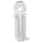 Закрытая прозрачная насадка на пенис с шипиками Nubby Sleeve - 14,5 см. - Chisa - в Нижнекамске купить с доставкой
