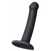 Черный фаллос на присоске Silicone Bendable Dildo S - 17 см. - Strap-on-me - купить с доставкой в Нижнекамске