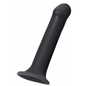 Черный фаллос на присоске Silicone Bendable Dildo XL - 20 см. - Strap-on-me - купить с доставкой в Нижнекамске