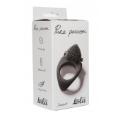 Черное эрекционное виброкольцо Pure Passion Sunset - Lola Games - в Нижнекамске купить с доставкой