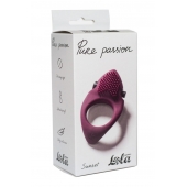 Бордовое эрекционное виброкольцо Pure Passion Sunset - Lola Games - в Нижнекамске купить с доставкой