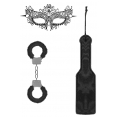 Черный игровой набор Introductory Bondage Kit №4 - Shots Media BV - купить с доставкой в Нижнекамске