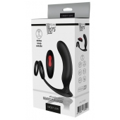 Черный массажер простаты REMOTE P-PLEASER - Dream Toys - в Нижнекамске купить с доставкой