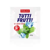Пробник гель-смазки Tutti-frutti со вкусом мяты - 4 гр. - Биоритм - купить с доставкой в Нижнекамске