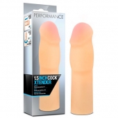 Телесная насадка-удлинитель на пенис PERFORMANCE 1.5INCH COCK XTENDER - 16 см. - Blush Novelties - в Нижнекамске купить с доставкой